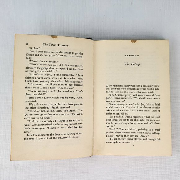 The Tower Treasure Hardy Boys Mystery Series Book HB # 1 Franklin Dixon 1959 VTG - Picture 9 of 16